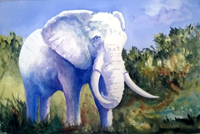 Painting of "Bull Elephant"