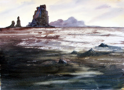 Painting of "Ocean Towers"