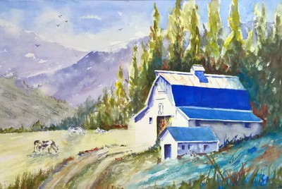 Painting of "Rev Patty's Barn"